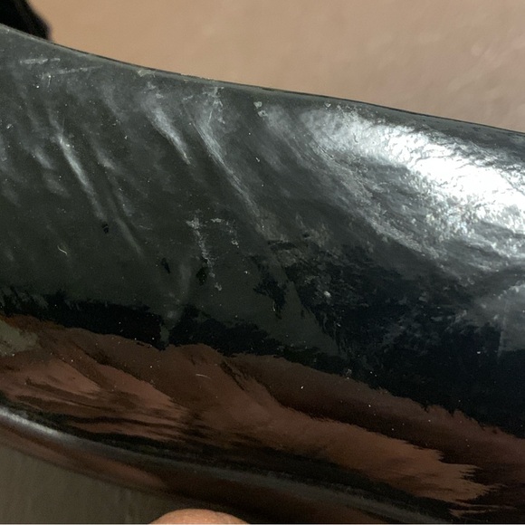 Vintage Prada Patent Leather Pointy Toed Heels Prada Pumps Made in Italy Sz 38.5 - Picture 10 of 16